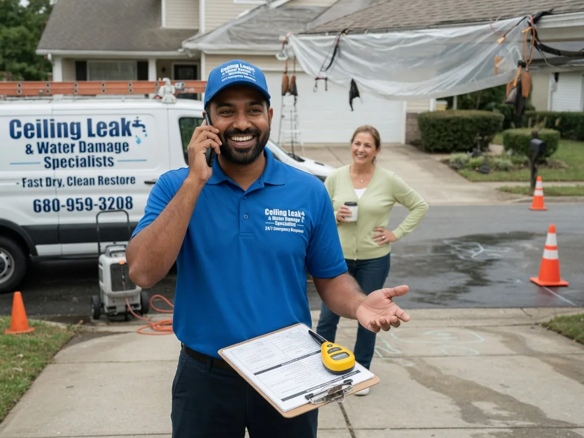 Ceiling Leak Cleanup Damar, KS FAQs